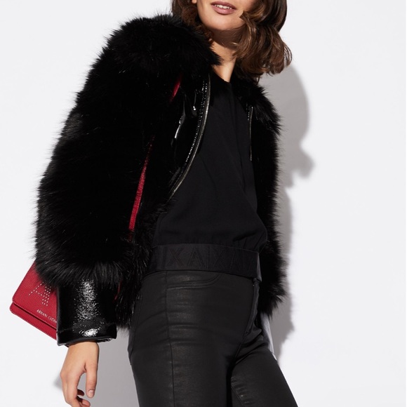 SOLD ARMANI EXCHANGE Blouse With Graphic Cut NWT - Picture 3 of 11